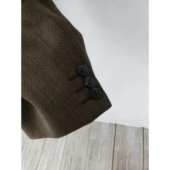 Ermenegildo Zegna Soft Suit Jacket Blazer Brown Wool Made in Switzerland SZ 54